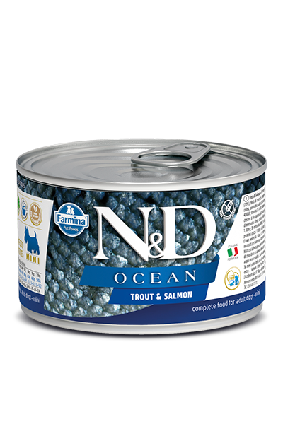 N&D DOG OCEAN Adult Trout & Salmon Mini 140g