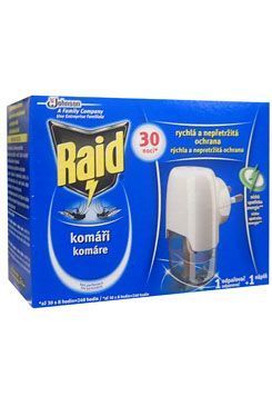 Raid elektr. odpuzovač hmyzu strojek + tek.náplň 21ml