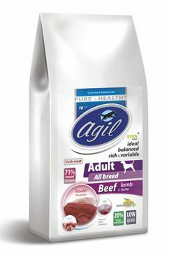 Agil Adult All Breed Low Grain Beef,Lamb,Tuna  10kg