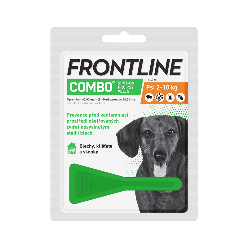 FRONTLINE COMBO spot-on pro psy S (2-10kg)-1x0,67ml