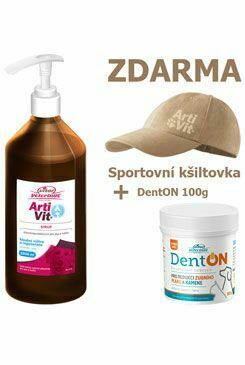 VITAR Veterinae ArtiVit Sirup1000ml+DentON100+kšilt b