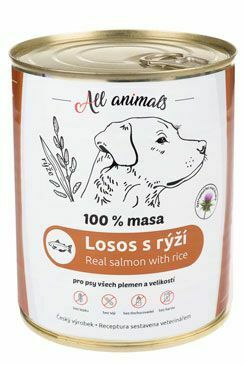 All Animals DOG losos mletý s rýží 800g