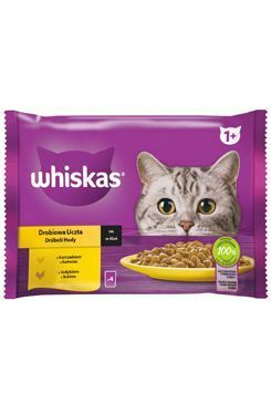 Whiskas kaps. Core drůbeží ve šťávě 4x85g