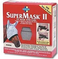 FARNAM Supermask II s ušima vel. HORSE šedo-červená