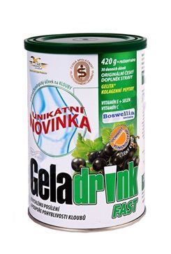 Geladrink fast černý rybíz 420g