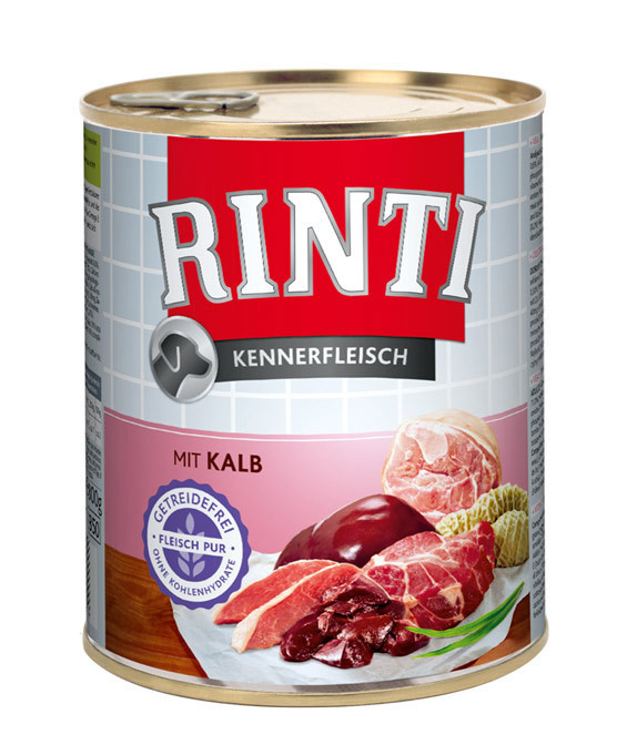 Rinti Dog konzerva telecí 800g