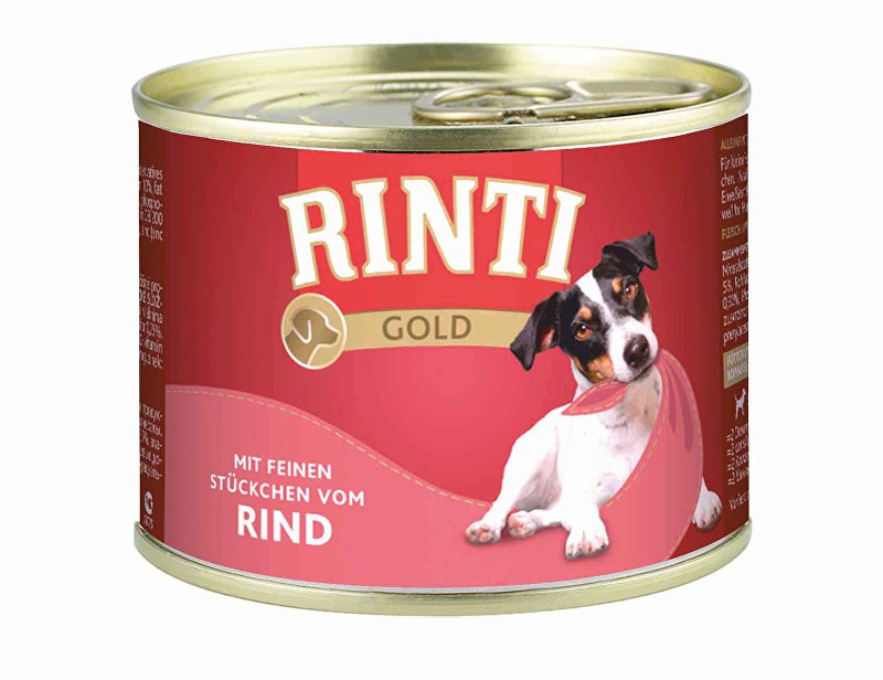 Rinti Dog Gold konzerva hovězí 185g