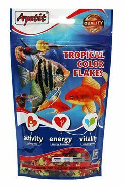 Krmivo pro ryby Apetit tropical color flakes 50g