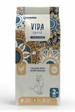 Kraftia VIDA SUPER CAT Adult Ster. Chicken&Veggies 2kg