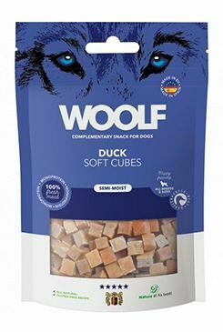 WOOLF pochoutka Soft Cubes Duck 100g