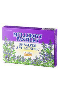 Dr.Muller Pharma Pastilky se šalvěji a vit.C 24ks