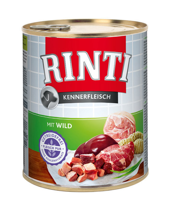 Rinti Dog konzerva divočák 800g