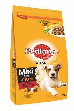 Pedigree Dry Adult Mini hovězí a zelenina 2kg