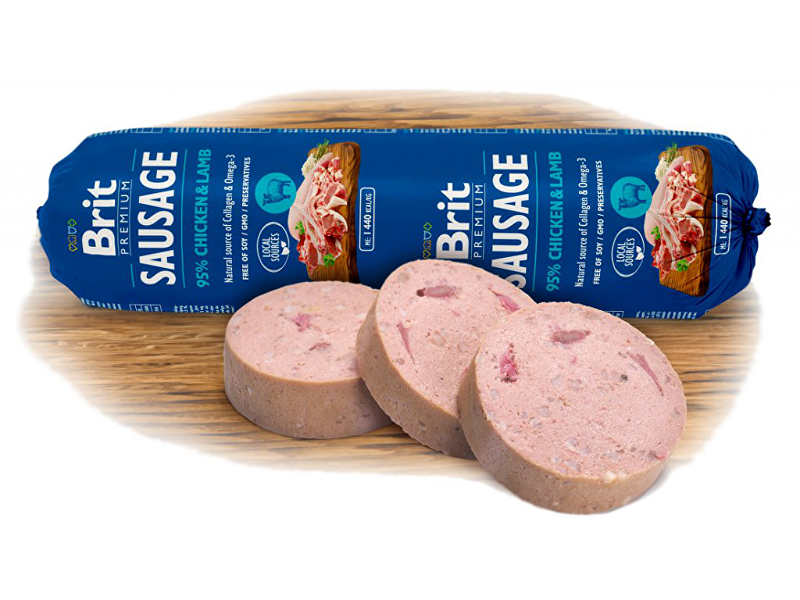 Brit Sausage Chicken & Lamb 800g New