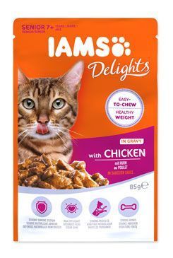 Iams Cat Senior Kuře v omáčce kapsa 85g