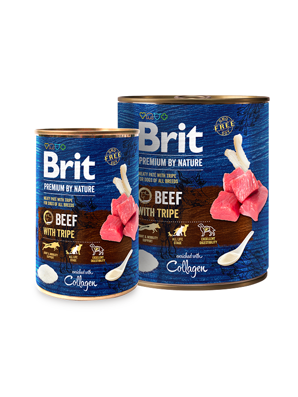 Brit Premium Dog by Nature  konz Beef & Tripes 400g