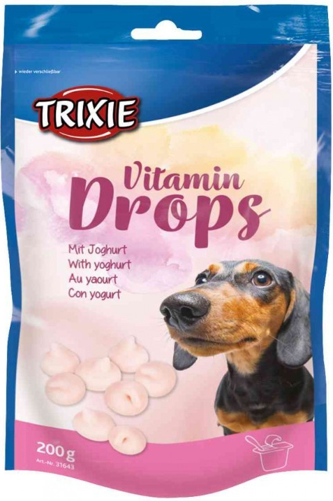 Trixie Drops Jogurt s vitaminy pro psy 200g TR