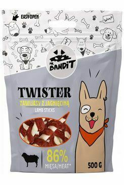 VetExpert Mr.Bandit pochoutka TWISTER jehněčí tyč 500g