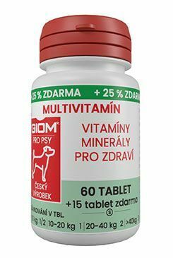 Giom S pes Multivitamín 60 tbl+25% zdarma