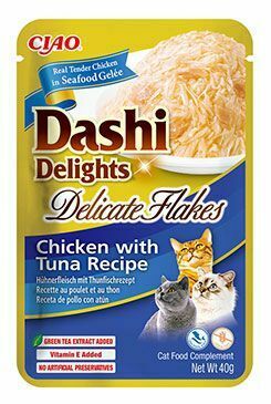 Churu Cat Dashi Delights Deli Flakes Chick&Tuna 40g