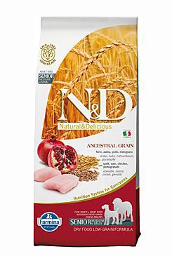 N&D LG DOG Senior M/L Chicken&Pomegr 12kg