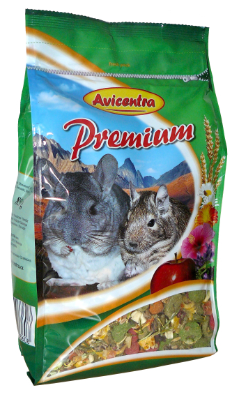 Avicentra Premium činčila+osmák 850g