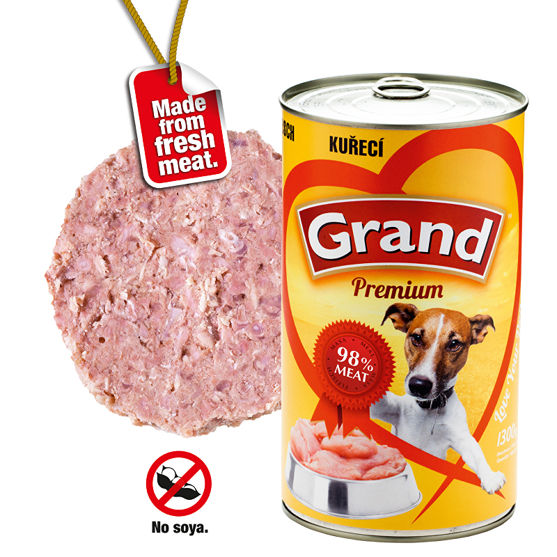 GRAND konz. pes drůbeží 1300g