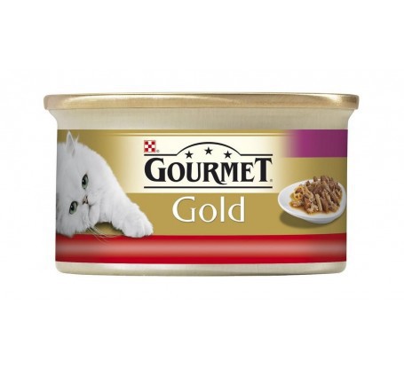 Gourmet Gold konz. kočka jemná paštika s hovězím 85g