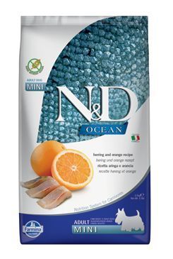 N&D OCEAN DOG GF Adult Mini Herring & Orange 2,5kg