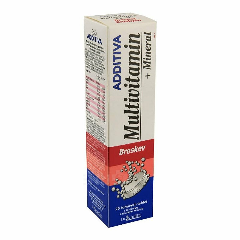 Multivitamin Additiva broskev+minerál tbl eff 20