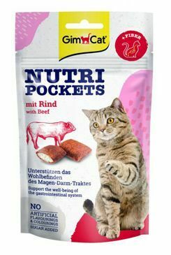 Gimcat Nutri Pockets s hovězím 60 g