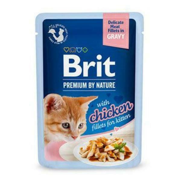 Brit Premium Cat D Fillets in Gravy for Kitten 85g