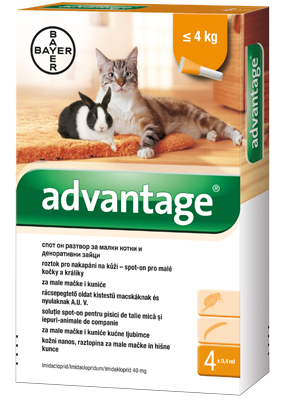 Advantage 40 10% 1x0,4ml pro kočky do 4kg