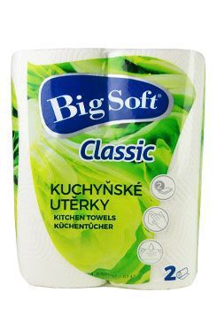 Utěrky kuchyňské papírové Big Soft 2ks