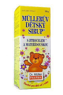 Sirup Jitrocelový s mateříd. dětský 320g Dr. Muller