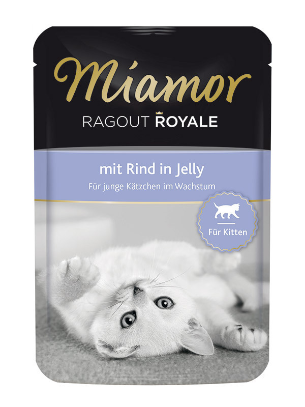 Miamor Cat Ragout Junior kapsa hovězí v želé 100g