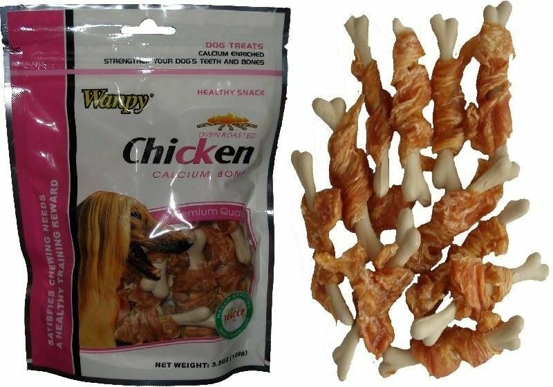 Wanpy Dog pochoutka Bone Chicken + Calcium 100g