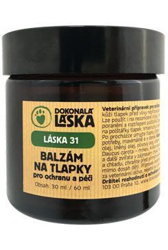 LÁSKA 31 Balzám na tlapky pro ochranu a péči 60ml