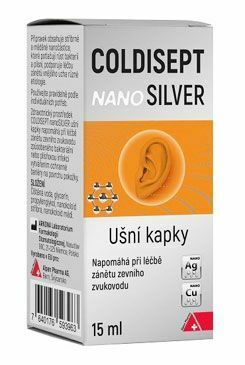 Coldisept nanoSilver ušní kapky 15ml