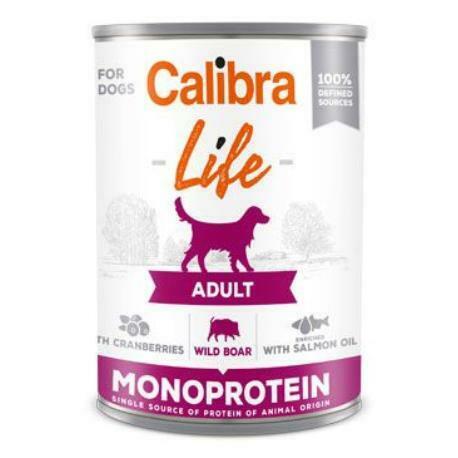 Calibra Dog Life  konz.Adult Wild boar with cran. 400g