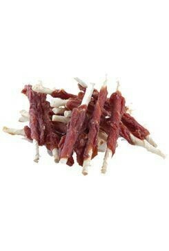 WANT Dog poch. Dry Duck Wrap Rawhide Stick 500g