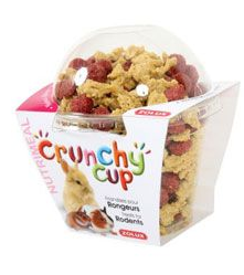 Pochoutka CRUNCHYCUP mrkev/řepa pro hlodavce 130g Zolux