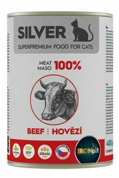 IRONpet Silver Cat Beef konzerva 400g