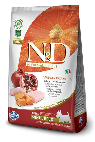 N&D Pumpkin DOG Adult Mini Chicken&Pomegranate 7kg