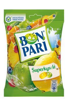 Cukrovinky bonbony Bonpari Super kyselé 90g