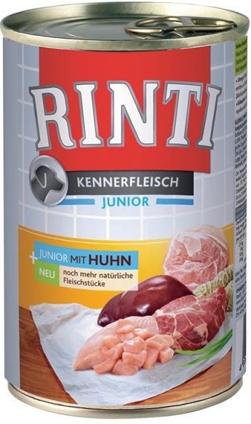 Rinti Dog Junior konzerva kuře 400g