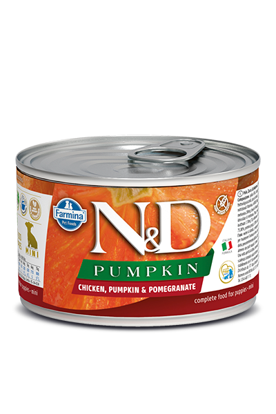 N&D DOG PUMPKIN Puppy Chicken & Pomegranate Mini 140g