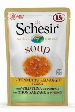 Schesir Cat kapsa Adult Soup tuňák/dýně 85g