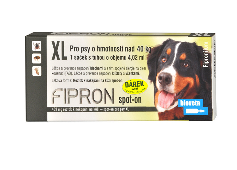 Fipron 402mg Spot-On Dog XL sol 1x4,02ml