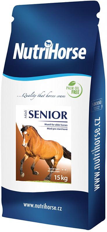 Nutri Horse Müsli Senior pro koně 15kg NEW